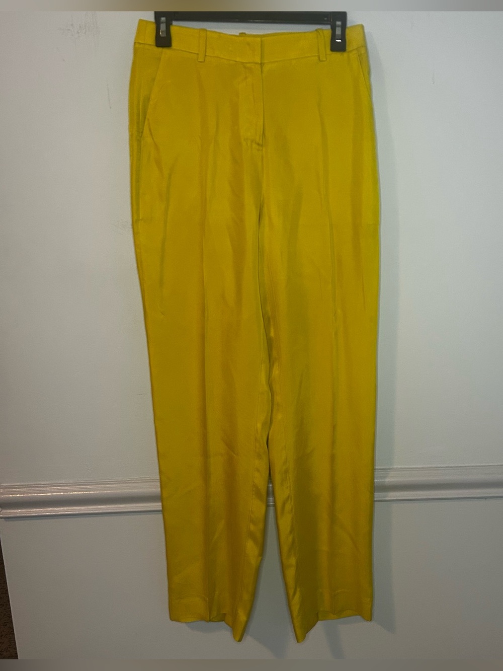 J. Crew Mustard Yellow Tapered Trouser Pants Size 2
